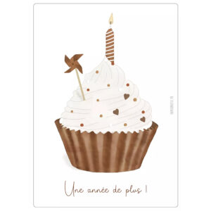 Carte anniversaire “Cupcake”