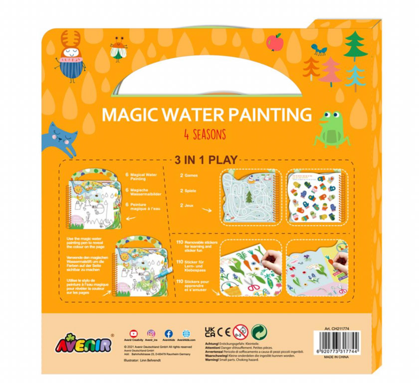 Coloriage magique à l'eau - 4 saisons 3