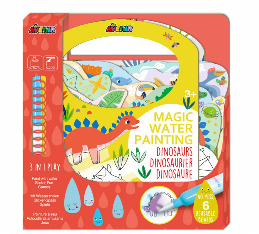Coloriage magique à l'eau - dino 1